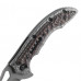 Canivete CRKT Fossil Compact serrilhado, desenhado